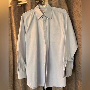 Paul Fredrick Blue button down business shirts 16.5x34